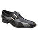 Belvedere Marte Monk Strap Shoes in Black & Grey