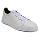 Milk White Italian Deerskin Low-Top Sneaker by Belvedere