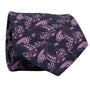 Vibrant Vogue Collection: Navy Tie with Pink Paisley Detailing