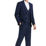 Urbane Collection: Men's Solid 3-Piece Suit In Navy - Slim Fit