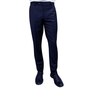 Stylara Collection: Navy Slim Fit Flat Front Pants