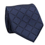 Diamond Collection: Navy Tie with Tonal Diamond Stitching