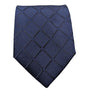 Diamond Collection: Navy Tie with Tonal Diamond Stitching