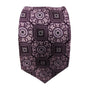 Majestic Mosaic Collection: Geometrically Patterned Purple Tie