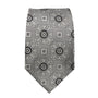 Majestic Mosaic Collection: Geometrically Patterned Grey Tie