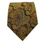 Paisley Prestige Collection: Gold Paisley Design Necktie