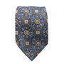 Majestic Mosaic Collection: Geometrically Patterned Blue Tie