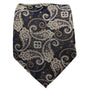 Paisley Prestige Collection: Gold And Brown Paisley Design Necktie