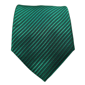 Men's Linear Pattern Necktie - Emerald