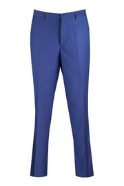 Medusa Collection: Wool Feel Modern Fit Dress Pants in Blue