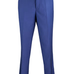 Medusa Collection: Wool Feel Modern Fit Dress Pants in Blue