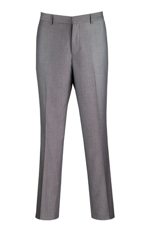 Medusa Collection: Wool Feel Modern Fit Dress Pants in Grey