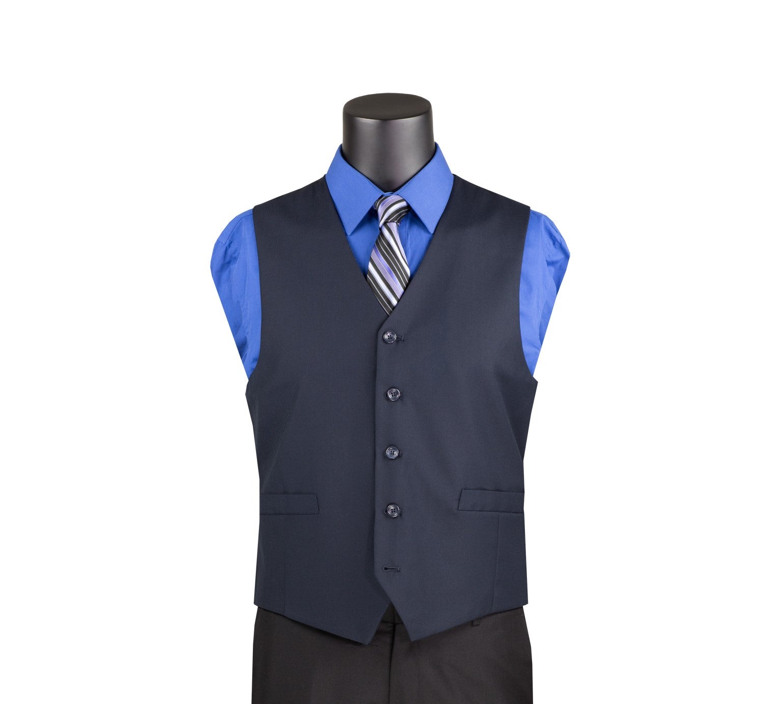 Men's 2 Pieces Single Breasted V Neck Waistcoat（Vest+Pants） | Aesido