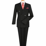 Black 2-Piece High Double-Breasted Modern Fit Suit