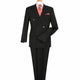 Black 2-Piece High Double-Breasted Modern Fit Suit