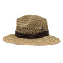 Panama Rush Straw Safari Hat - Brown
