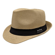 Panama Jack Matte Toyo Fedora - 3/4" Brim, Breathable Hat - Sand