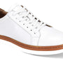 White Leather Dress Casual Sneakers