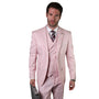 Haumea Collection: Men's Pink Tailored Fit 3-Piece Suit