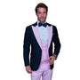 ChicChato Collection: Black Tuxedo with Pink Peak Lapel and Accents - Modern Fit