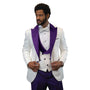 Aldebaran Collection: Men's 3-Piece Tuxedo Suit In Purple