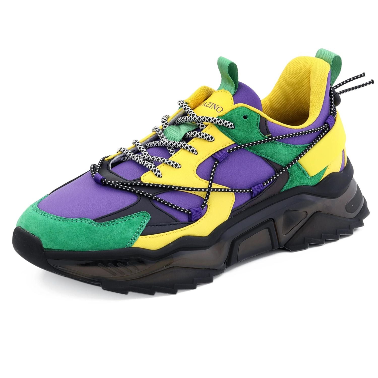 Purple and green sneakers best sale