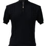 Men's  Black Short Sleeve Sweater Shirt