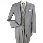 Grey Wool Feel Long Fit Fashion Suit R3133