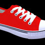 Red Lace Up Classic Canvas Men's Shoes SP643