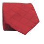 Diamond Collection: Red Tie with Tonal Diamond Stitching