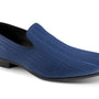 Montique Navy Slip-On Shoes with Stripe Pattern - S2417