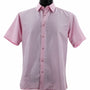 MicroDot Collection Pink Tone-on-Tone Micro-Dot Men's Short Sleeve Shirt - Modern Fit