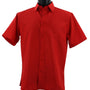 MicroDot Collection Red Tone-on-Tone Micro-Dot Men's Short Sleeve Shirt - Modern Fit