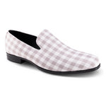 Montique Ash Grey Checkered Loafer Fashion Shoes S2362