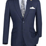 Moderno Collection: Navy 2 Piece Glen Plaid Single Breasted Slim Fit Suit