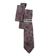 Burgundy Grey Paisley Tie & Pocket Square Set by Stacy Adams