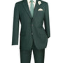 Vintagevo Collection: Men's Single-Breasted 2-Button Slim Fit Suit in Hunter Green