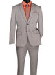 Men’s 2-Piece Super Stretch Slim Fit Suit - Silver