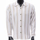 Crimson Lane Collection: Montique Men’s Olive Stripe Long Sleeve Shirt