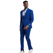 Maroonyx Collection: Stacy Adams Indigo 3-Piece Suit