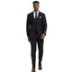 Kepler Collection: Stacy Adams Black Solid 3-Piece Suit
