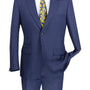 Astro Collection: Modern Fit Windowpane Suit in Blue