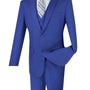 Formalita Collection: Twilight Blue 3 Piece Solid Color Single Breasted Slim Fit Suit