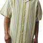 Modern Stripe Collection: Sage/White Vertical Striped Shirt With Matching Pants