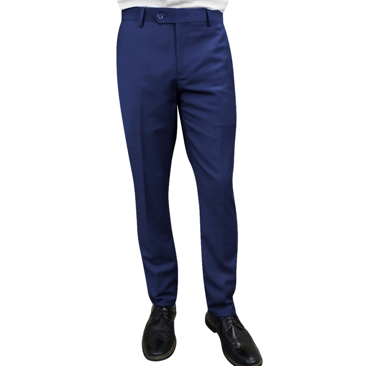 Sapphire Slim Fit Flat Front Pants – Suits & More