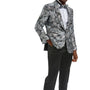 Stylefyre Collection: Men's Single-Breasted Jacket In Silver