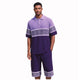 Purple Greek Key Knit Short Set by Stacy Adams