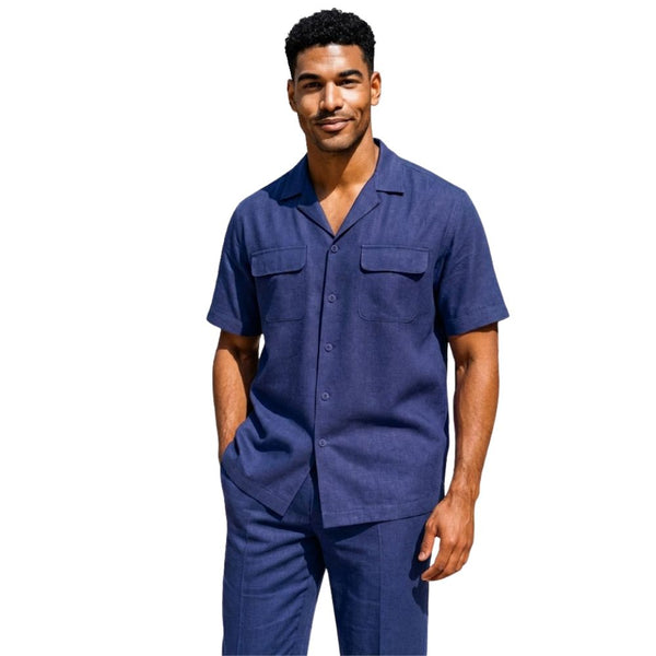 Dusk Linen Walking Suit Set by Stacy Adams – Suits & More