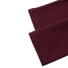 Stacy Adams burgundy 4-way stretch adjustable waistband pants hem detail