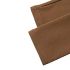 Stacy Adams bronze 4-way stretch adjustable waistband pants hem detail